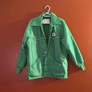 Vintage Pioneer Seed Jacket Size Medium Lined Lightweight Upstream Made In USA